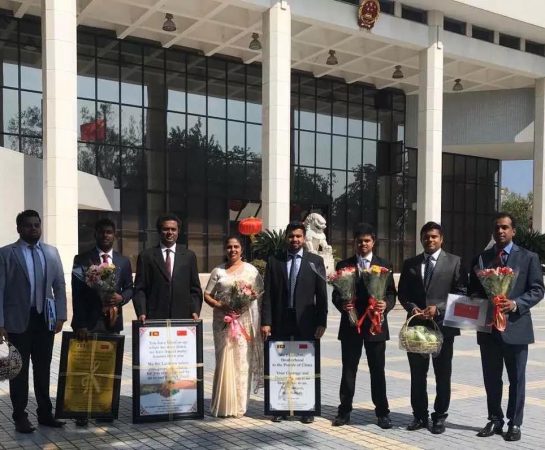 TMU Sri Lanka Alumni Association visited the Chinese Embassy to support the Chinese people in fighting against the epidemic